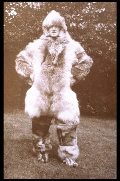 Ted-tries-on-his-officers-furs-for-the-forthcoming-expedition-photo-FC-high